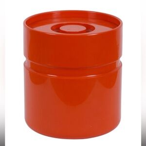 Vintage Sergio Asti Red/Orange Ice Bucket for Heller